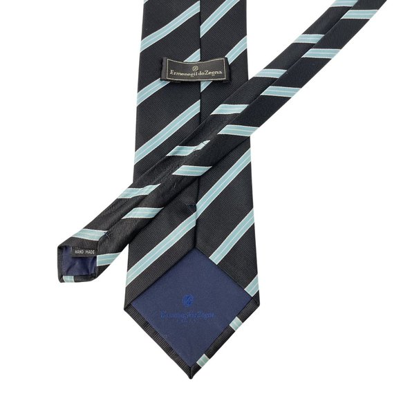 Ermenegildo Zegna Men's 100% Silk Striped Neck Tie Italy 59" - Picture 3 of 7